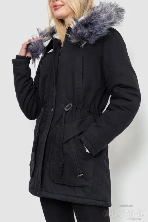 Парка женская зимняя, цвет черный, 244R805 З аукціону