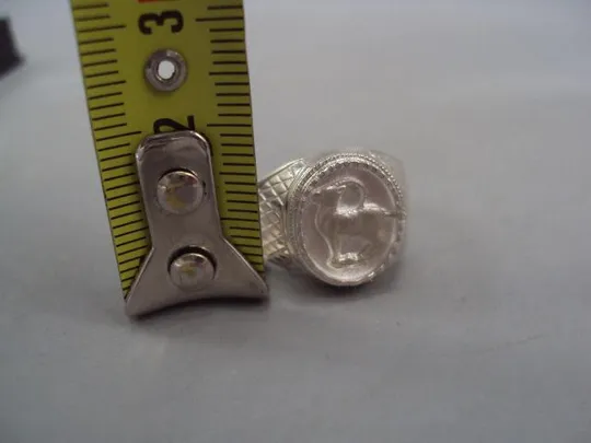 Купити Мужской перстень кольцо овал зодиак Козерог гороскоп серебро Украина вес 6,04 г размер 19,5 №15153