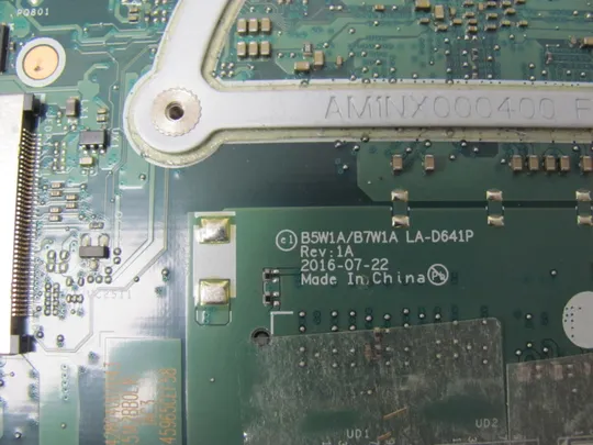 713-2 материнська плата B5W1A\B7W1A LA-D641P SR2Z7 Celeron N3350 для Acer Aspire ES1-572 Extensa EX2540 оригінал Характеристики