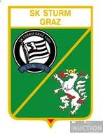 фото, значок футбол  СК Штурм Грац Австрия  (серия герб города и эмблема клуба)