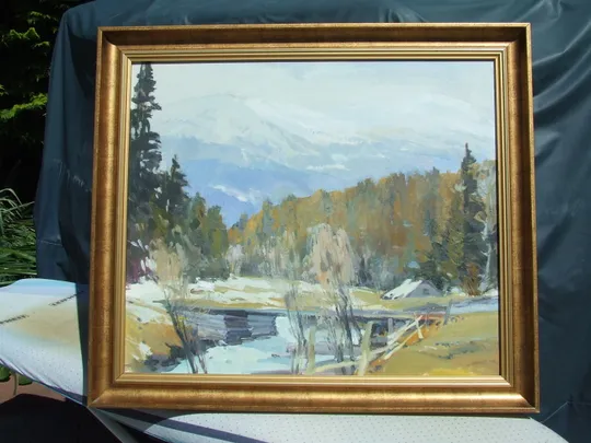 Закарпатская школа  Ердели Бокшая  Ковач  О .  раз.90х70 см.     также много другого. Інтернет-аукціон