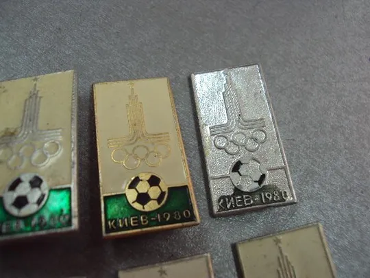 знак олимпиада москва 1980 футбол киев лот 8 шт №5150 Продаж