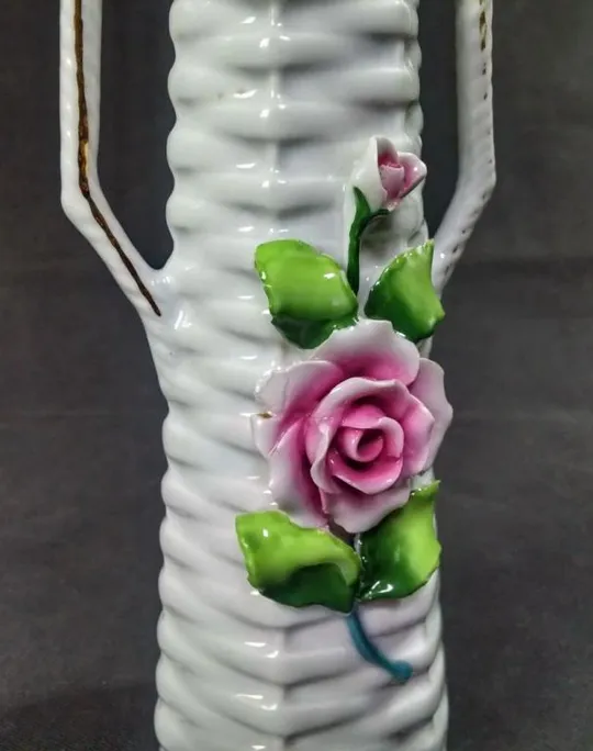 Немецкая ваза для цветов фарфор ORBEN KNABE &amp; Co (1909-1939) німецька порцелянова ваза БУ З аукціону