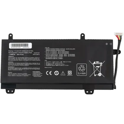фото, Батарея для ноутбука ASUS C41N1727 (Zephyrus M GM501GS, GM501GM) 15.4V 2800mAh Black