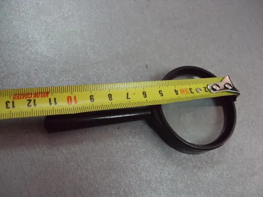 Линза ручная лупа увеличительное стекло длина 11,5 см, диаметр 5,3 см №11732 Характеристики