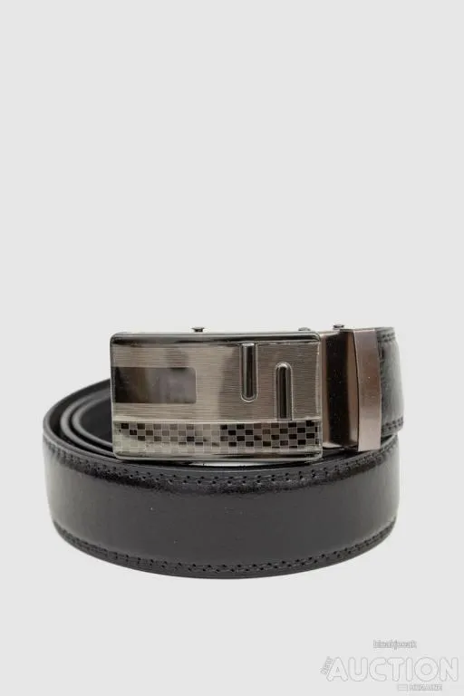 Ремень мужской классический, цвет черный, 196R3511A-17 Ціна