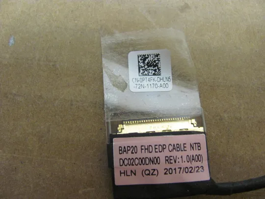 номер0943-20 Шлейф матриці для ноутбука Шлейф дисплея Шлейф підключення дисплея Шлейф екрана Laptop matrix cable  DC02C00DN00 0PT4FK  для  Dell Alienware 17 R4 R5 оригінал Інтернет-аукціон