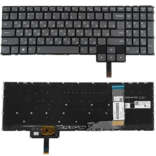 Купити Клавіатура для ноутбука LENOVO (IdeaPad Gaming: 3-15 series), rus, black, без кадру, підсвічування клавіш (RGB Per-key) (оригінал)
