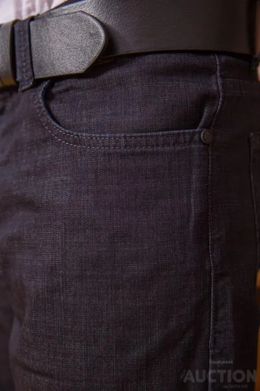 Джинсы мужские с ремнем, цвет грифельный, 194R50300 Інтернет-аукціон