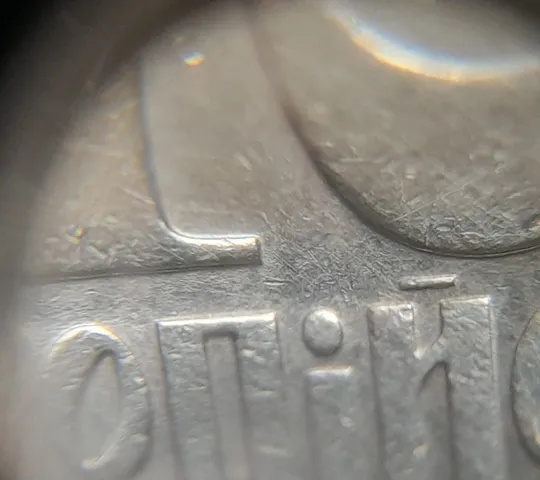 (6021) 10 копійок 1992 2.1ВАм розкол + зминання + ступінчастий кант (10 копеек 1992 2.1ВАм брак) Інтернет-аукціон