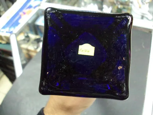 ваза синяя стекло высота 30 см (№ 1494) Продаж