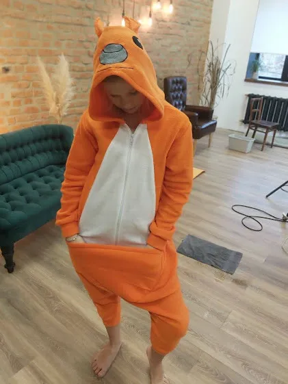 Кігурумі дитяча костюм піжама Кенгуру помаранчевий зріст 92 см. Ціна