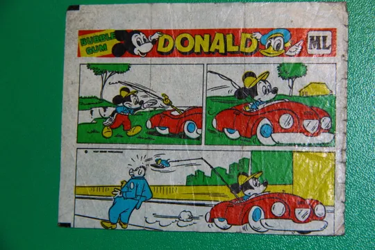 ВКЛАДИШ ЕТИКЕТКА ВІД ЖУВАЛЬНОЇ ГУМКИ вкладыш DONALD ML З аукціону