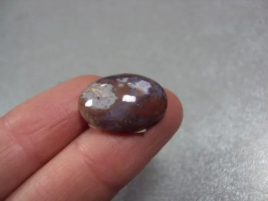 Камень яшма овальная для ювелирных изделий вес 1,64 г размер 5 х 18 х 13,5 мм №13256 Характеристики