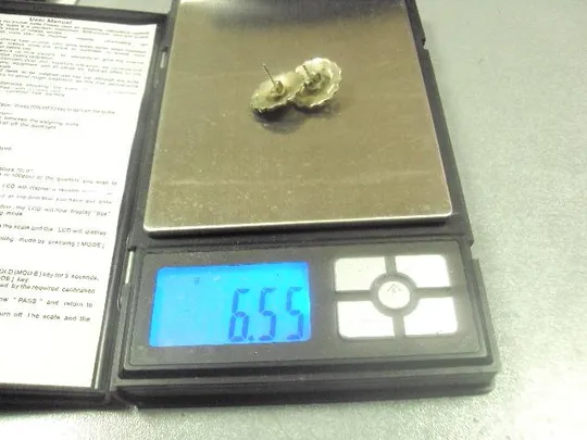 серьги цветочки цветы серебро вес 6,55 №662 Де купити