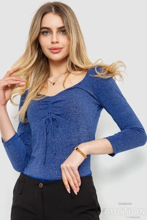 Боди нарядное, цвет синий, 244R100 Ціна