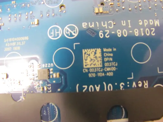 638-13 материнська плата SR3L8 i7-8650U DDM70 LA-F401P  для  Dell Latitude E5480 оригінал З аукціону