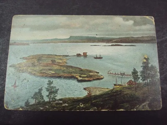 открытка ганс гюде фиорд 1912 №7490 Ціна