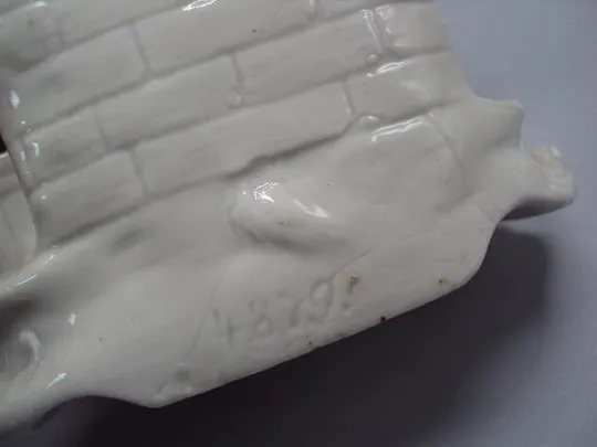 Карандашница фарфор Германия корзина ребенок и вазон мальчик с вазоном подставка для ручек №14340 Інтернет-аукціон