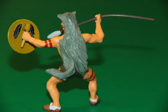 ІНДІАНЕЦЬ У ВОВЧІЙ ШКУРІ индеец PAPO Франція 90-100мм по каталогу 39508 З аукціону