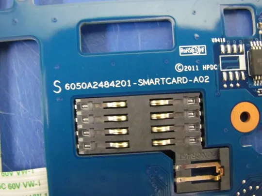 №253-19 Плата Smart Card Reader 6050A2484201 для HP EliteBook 2570p оригінал З аукціону