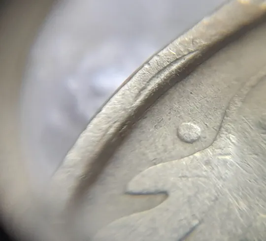 (7317) 50 копійок 1992 1АВм цікавий брак на канті реверса (слід вінка?, соудар?) (50 копеек 1992) Інтернет-аукціон