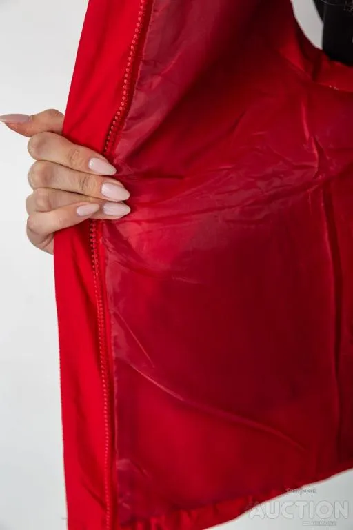 Жилет женский с капюшоном, цвет красный, 243R20232 Характеристики