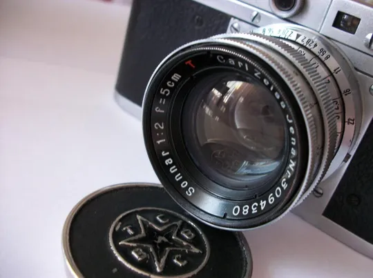 Фотоаппарат ТСВВС тсввс, объектив Sonnar, f=5cm, футляр и крышка оригинальная, Цена мин. 4100-S . Де купити