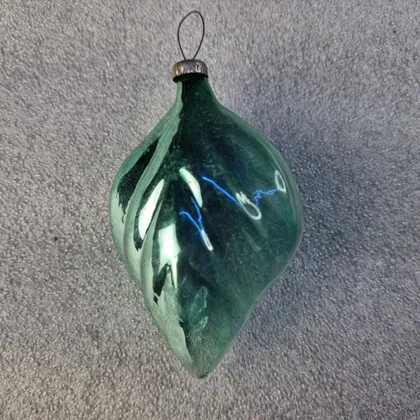 фото, Елочная игрушка "зелёный лист" , ссср