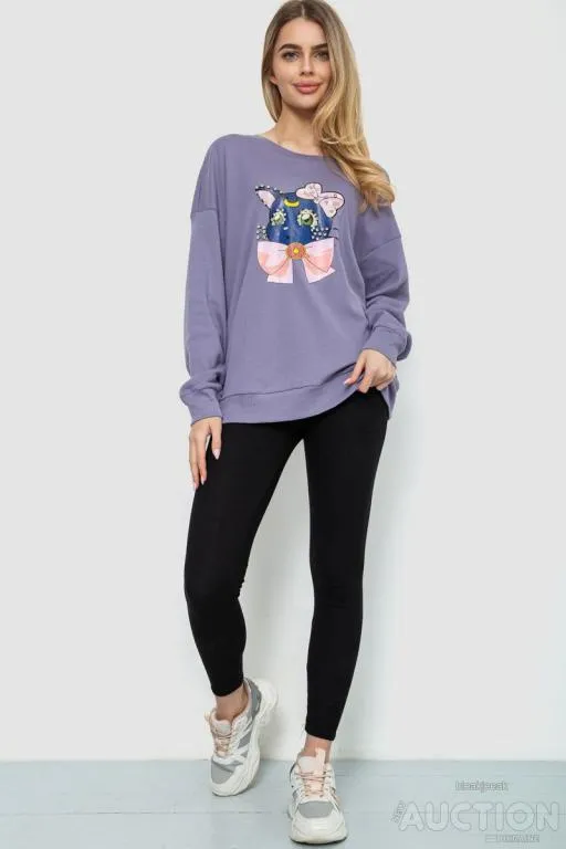 Купити Батник женский, цвет темно-сиреневый, 129R1425-99