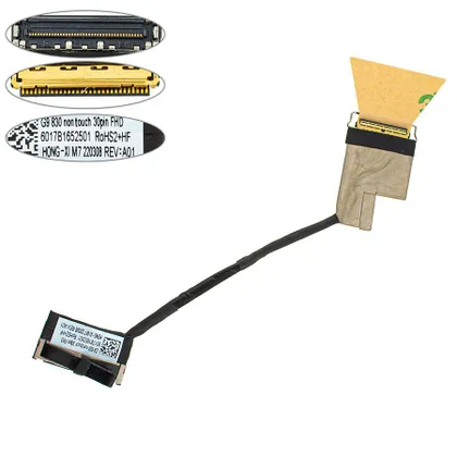фото, Шлейф матриці для ноутбука HP (830 G9) 30pin, LED (6017B1652501)