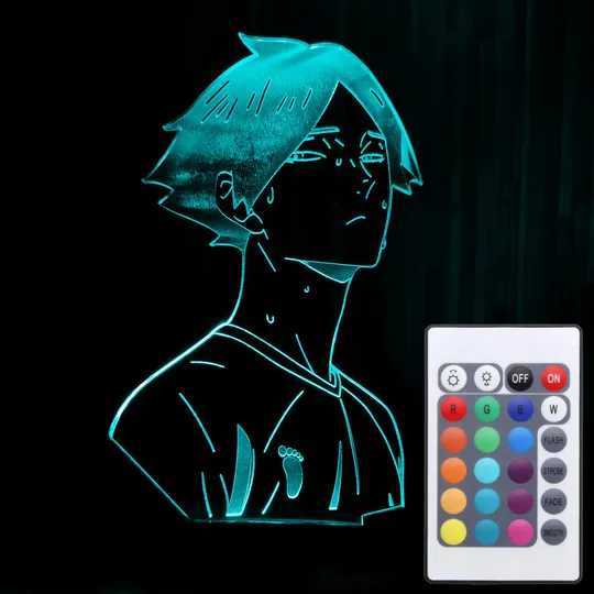 Акриловий світильник-нічник з пультом 16 кольорів Рінтаро Суна tty-n001029 Ціна