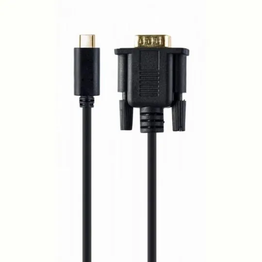 Кабель Cablexpert USB Type-C - VGA (M/M), 2 м, черный (A-CM-VGAM-01) Ціна