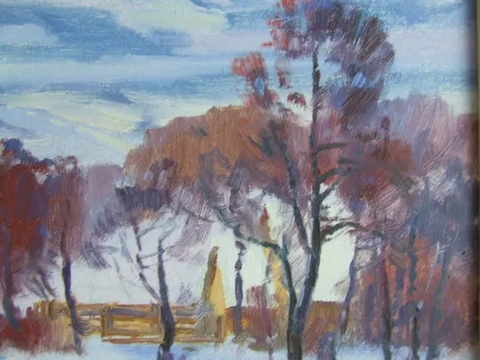 ЧСЗХУ Закарпатская школа Демідюк В. к.м. роз. 70х50 см. 1993 р. Ужгород . З аукціону