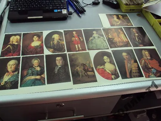 набор открыток русская живопись 1700-1770 годов 1983 15 шт №7564 Продаж