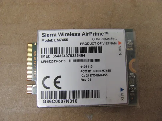 865-14 4G LTE модуль SIERRA EM7455  для  Toshiba Dynabook Portege Tecra X40-G A40-G X40 X40-E X40-D оригінал Ціна