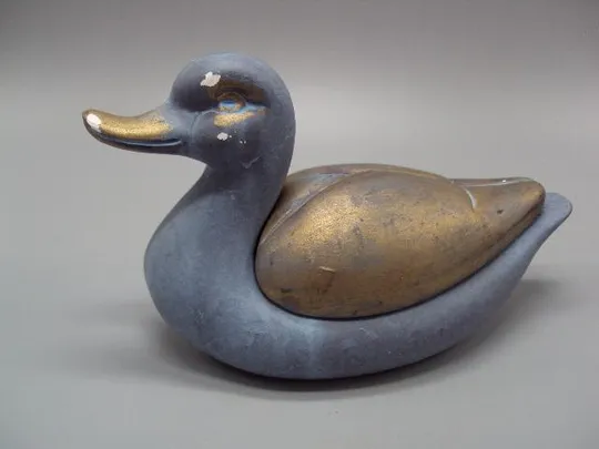 Шкатулка керамика утка уточка высота 10,5 см, длина 19 см №13133 Ціна