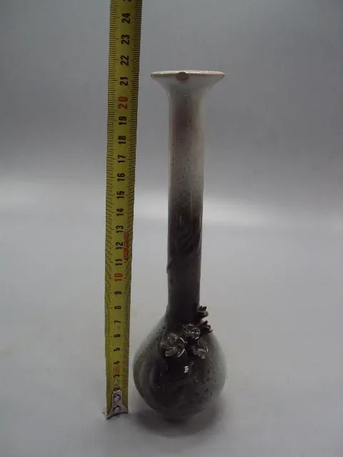 Вазочка керамика ваза цветочки высота 21,4 см под реставрацию №13974 Ціна