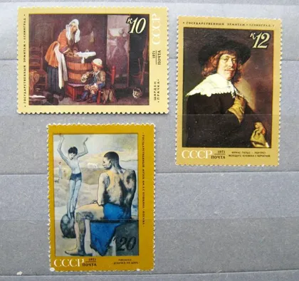 фото, ЗАРУБЕЖНАЯ ЖИВОПИСЬ = СССР - СРСР = 1971 р. = негаш. &