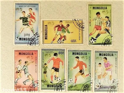 фото, Поштові марки Монголії " Спорт " 1986 рік