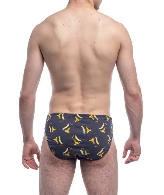 Купити Чоловічі труси сліпи принт банани Bono МП 950311 сірі