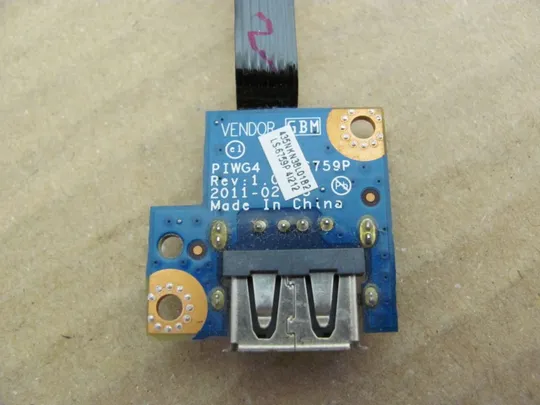 541-21 плата USB PIWG4 LS-6759P NBX0000UI00 для LENOVO IdeaPad G770 G780 оригінал Де купити