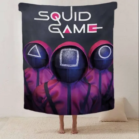 Купити Плед 3D Игра в кальмара SQUID GAME 20222462_B 12298 135х160 см