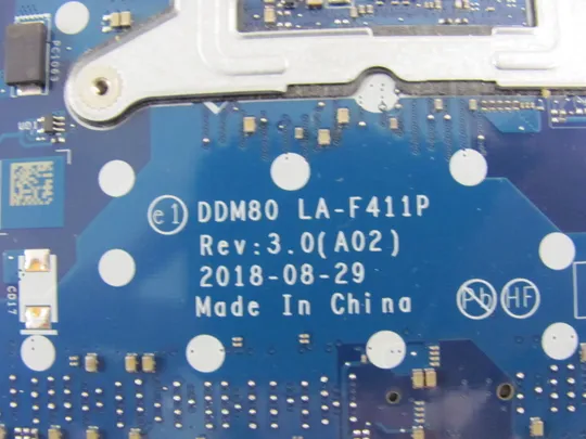 номер0252-23 материнська плата Mainboard Материнка Основна плата Системна плата Плата системи Laptop motherboard мамка  ноутбучна плата  РОБОЧА LA-F411P  79TG6 SR3L8  i7-8650U  для  Dell Latitude 5590 оригінал Характеристики