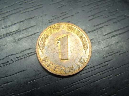 1 пфеніг ФРН 1987 J Ціна
