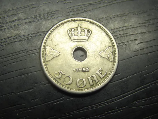 50 оре Норвегія 1945 (мідно-нікель) Ціна
