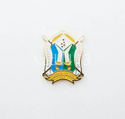 фото, футбол  значок  Федерация футбола Джибути  /конфедерация Африка/