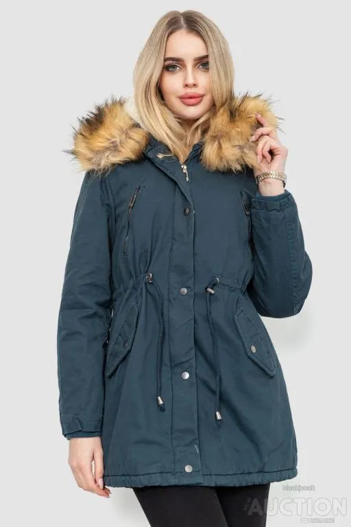 Парка женская зимняя, цвет темно-зеленый, 244R6912 Ціна