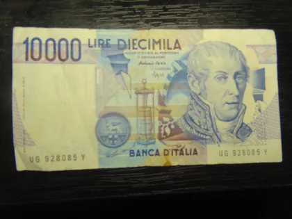 фото, 10000 лір Італія 1984