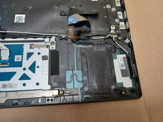 номер1059-17 корпус кришка палмрест 0RYX3M 460.0QC1Q.0002 з клавіатурою 048GGR для Dell  Inspiron 16 Plus 7620 7625 корпус топкейс верхня панель палмрест cover-C тачпад оригінал Де купити